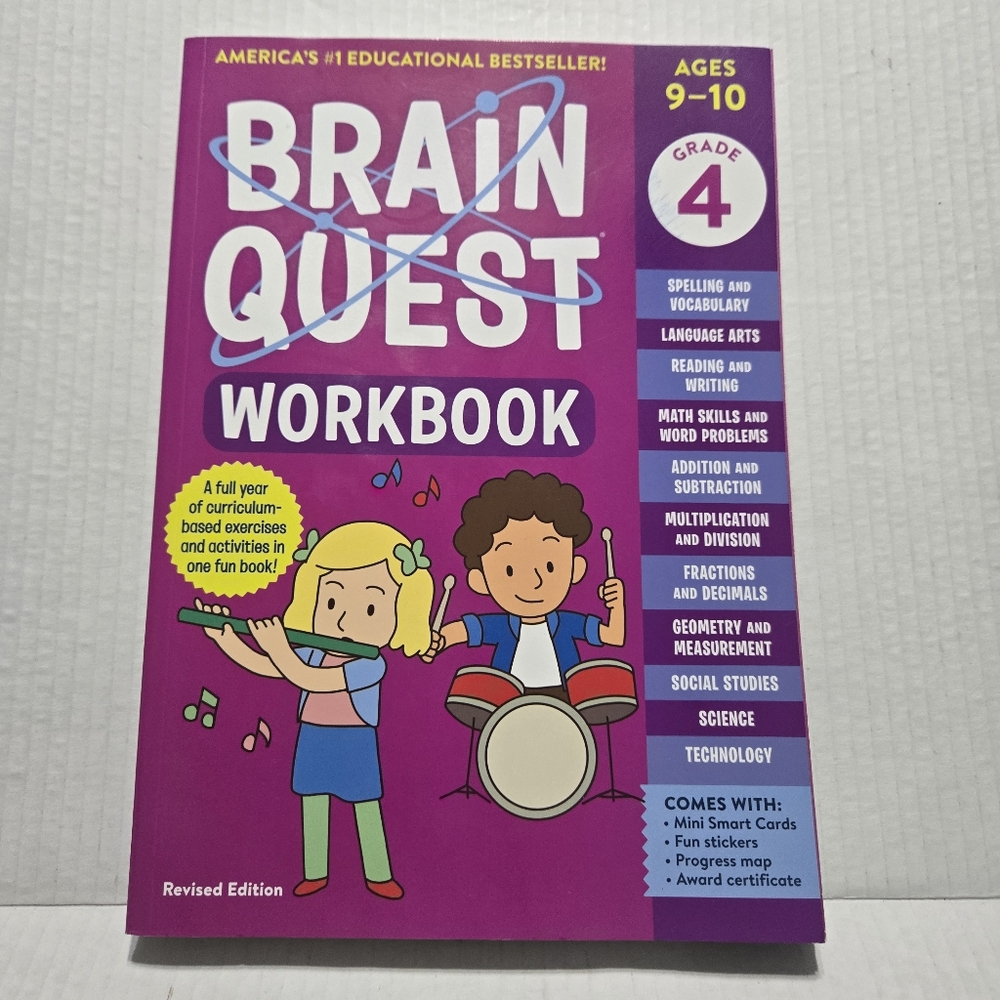 Brain Quest Workbook: 4th Grade Revised Edition -- Workman Publishing